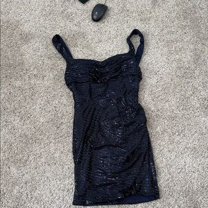 Elegant Navy Sequin Dress size 6